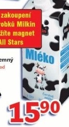 Mleko cerstve milkin 1 5 polotucne