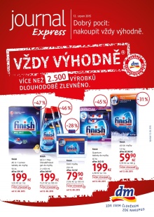 akční leták dm drogerie 12.8.2015-31.8.2015