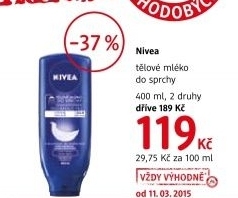 Mleko telove do sprchy nivea