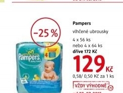 Ubrousky vlhcene detske pampers