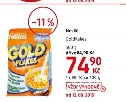 Lupinky kukuricne gold flakes nestle