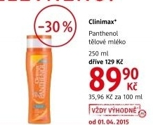 Mleko telove panthenol clinimax