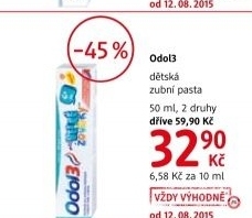 Pasta na zuby detska odol3 odol