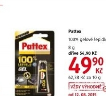Lepidlo gel 100 pattex