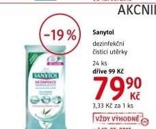 Uterky cistici dezinfekcni sanytol