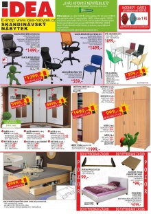 akční leták IDEA nábytek 15.8.2015-31.8.2015