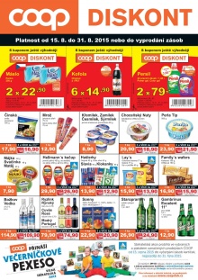 akční leták COOP 15.8.2015-31.8.2015