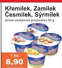 Pomazanka smetanova kremilek chocenska mlekarna