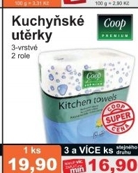 Uterky kuchynske coop premium