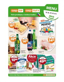akční leták COOP 15.8.2015-31.8.2015