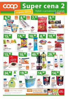 akční leták COOP 15.8.2015-31.8.2015