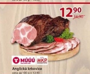 Krkovicka anglicka maso uzeniny pisek