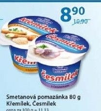 Pomazanka smetanova cesmilek chocenska mlekarna