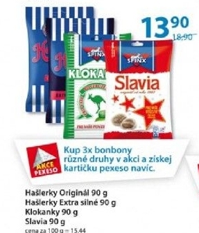 Bonbony haslerky sfinx