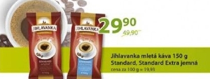Kava mleta standard jihlavanka