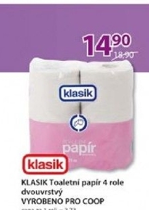 Toaletni papir 2vrstvy coop klasik