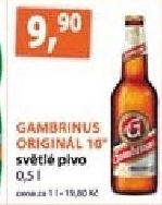 Pivo svetle vycepni original 10 gambrinus