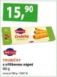 Trubicky oriskove dolcezza