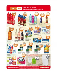 akční leták COOP 15.8.2015-31.8.2015