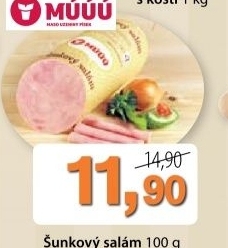 Salam sunkovy maso uzeniny pisek