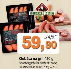 Klobasa hasicska vypekacka lada grileman kostelecke uzeniny