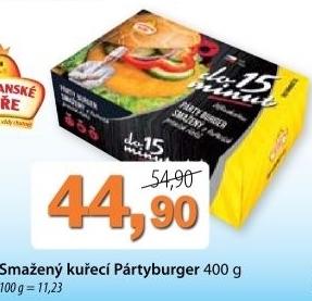 Partyburger kureci smazeny vodnanske kure