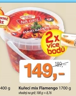 Kureci mix na gril flamengo vodnanske kure