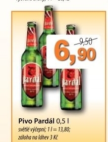Pivo svetle vycepni 10 pardal