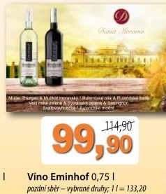 Vino eminhof diana moravia pozdni sber