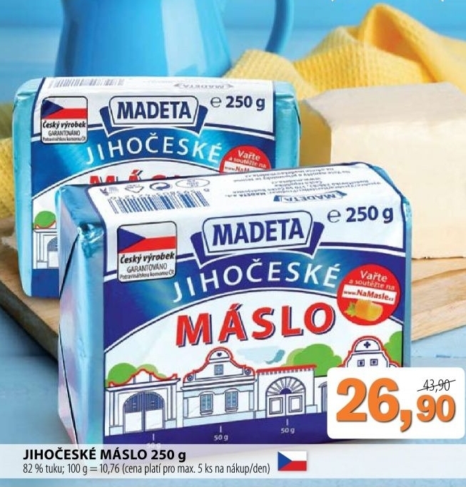 Maslo jihoceske madeta
