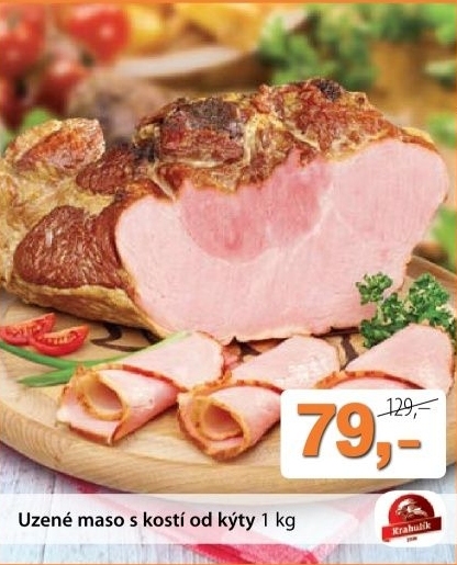 Maso uzene od kyty s kosti krahulik