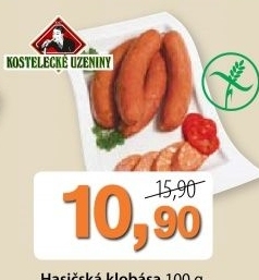 Klobasa hasicska kostelecke uzeniny