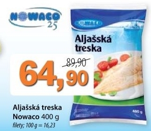 Treska aljasska filety mrazena nowaco