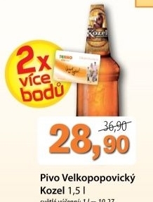 Pivo svetle vycepni 10 velkopopovicky kozel
