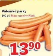 Parky videnske maso uzeniny pisek
