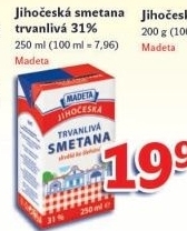 Smetana ke slehani trvanliva jihoceska madeta 31