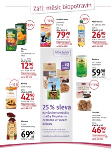 akční leták dm drogerie 26.8.2015-30.9.2015