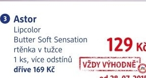 Rtenka lipcolor butter soft sensation astor