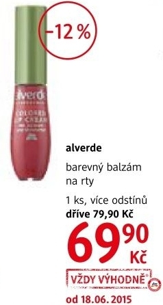 Balzam na rty barevny alverde