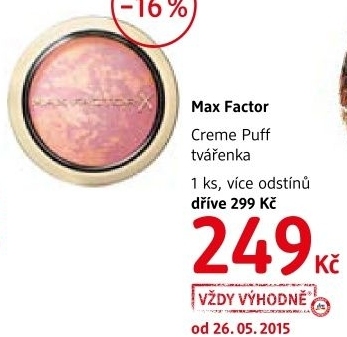 Tvarenka creme puff max factor