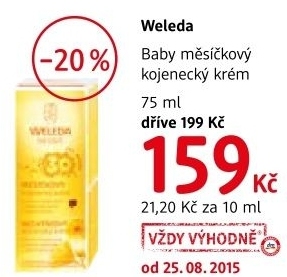 Krem mesickovy kojenecky baby weleda