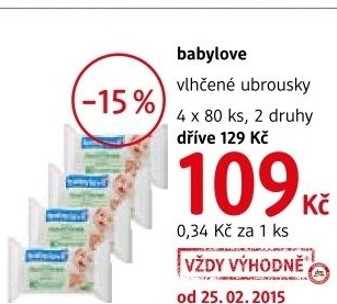 Ubrousky vlhcene detske babylove
