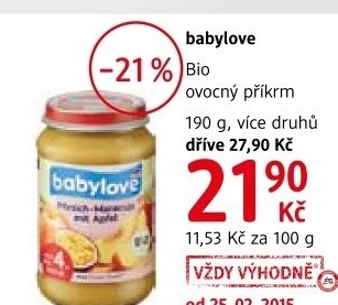 Prikrm ovocny babylove