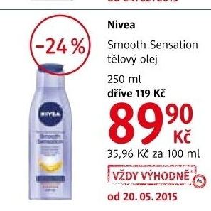 Olej telovy smooth sensation nivea
