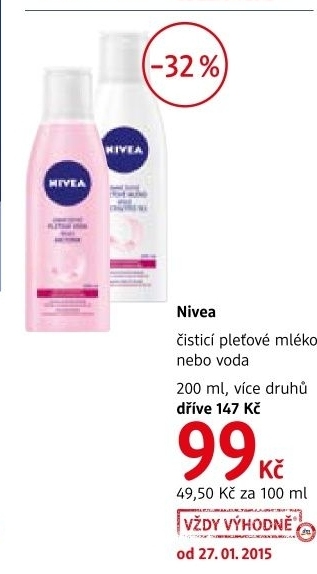 Mleko pletove cistici nivea
