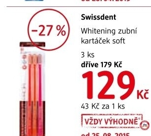 Kartacek na zuby whitening swissdent