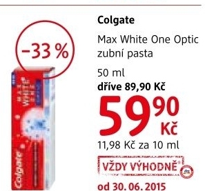 Pasta na zuby optic max white one colgate