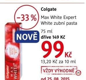 Pasta na zuby max white expert colgate