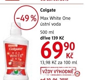 Ustni voda max white one colgate