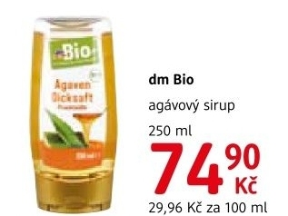 Sirup agavovy dm bio